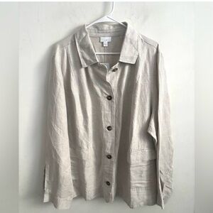 J. Jill Cream Utility Jacket